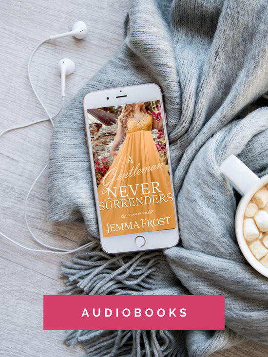 Image of phone with audiobook cover and
