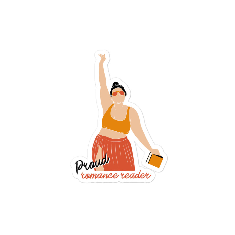 Proud Romance Reader Sticker