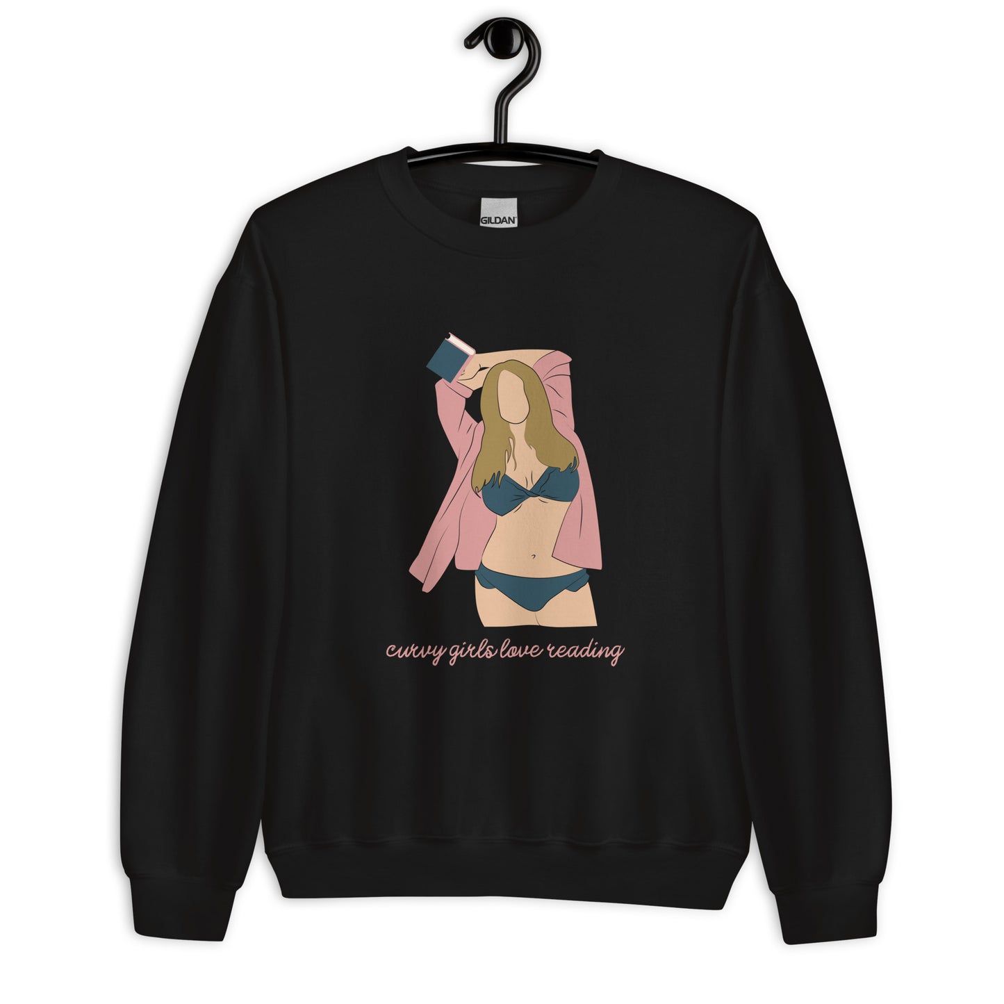 Curvy Girls Love Reading Sweatshirt