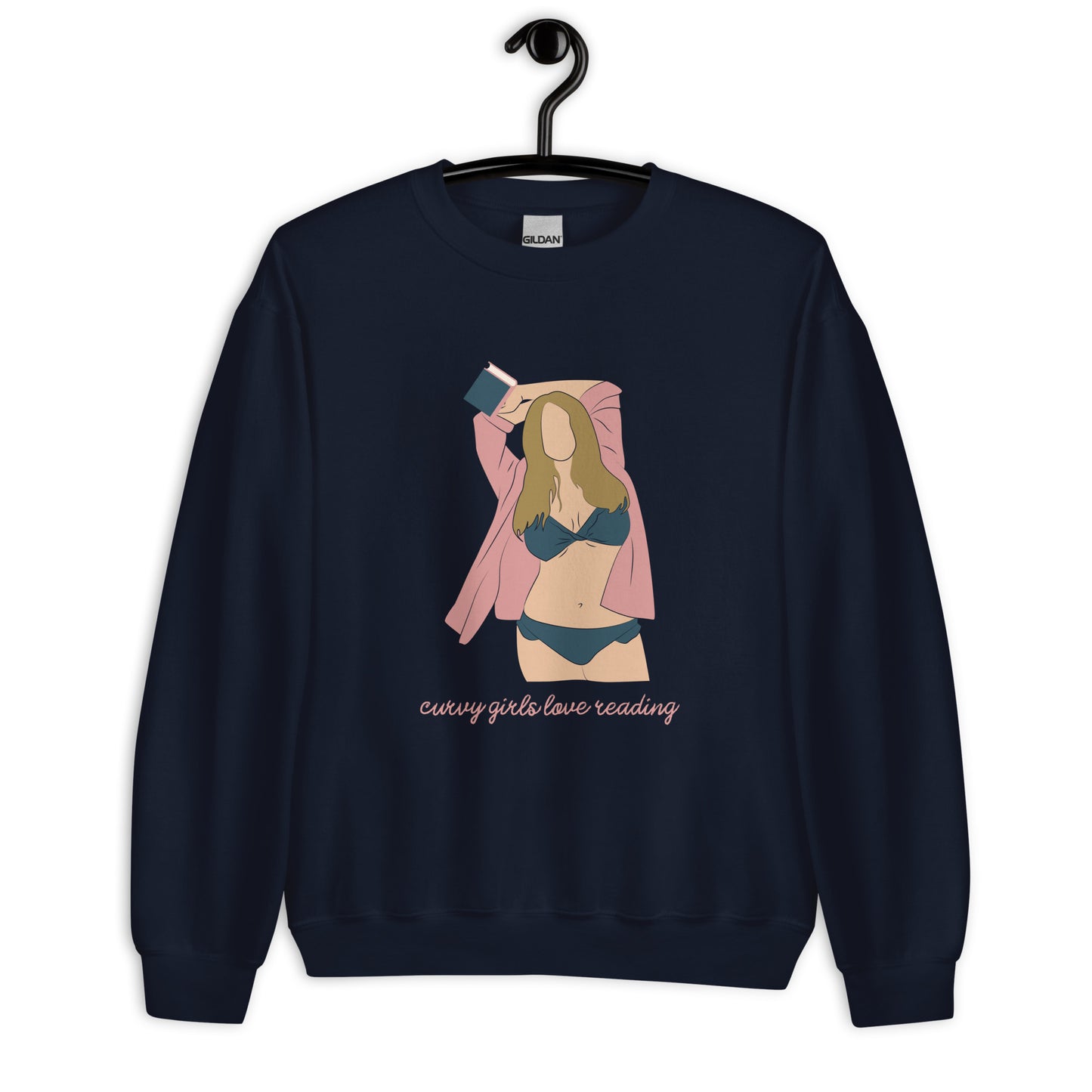 Curvy Girls Love Reading Sweatshirt