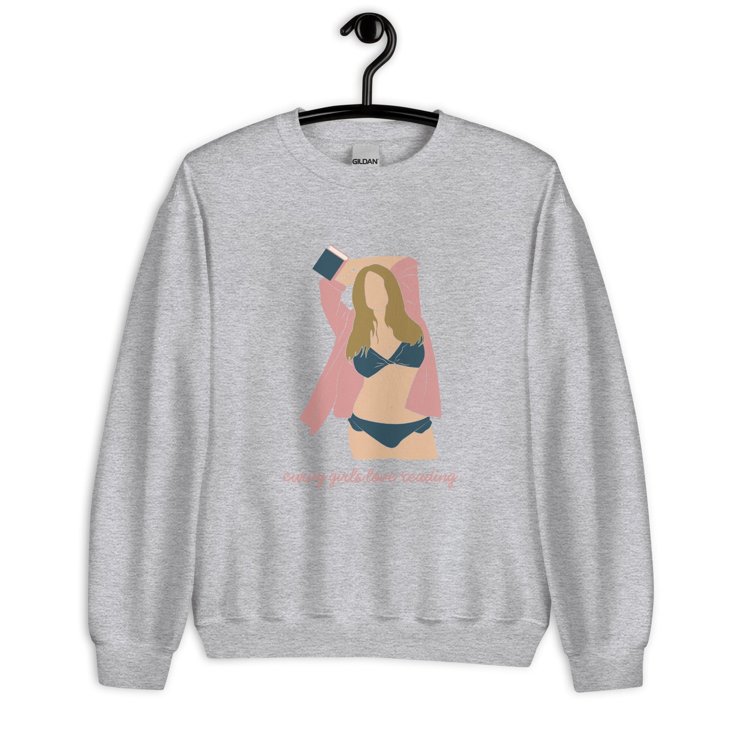 Curvy Girls Love Reading Sweatshirt