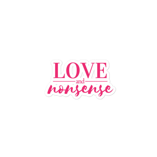 Love & Nonsense Pink Logo Sticker