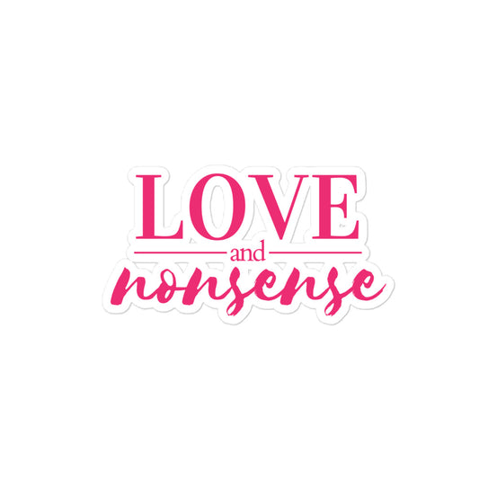 Love & Nonsense Pink Logo Sticker