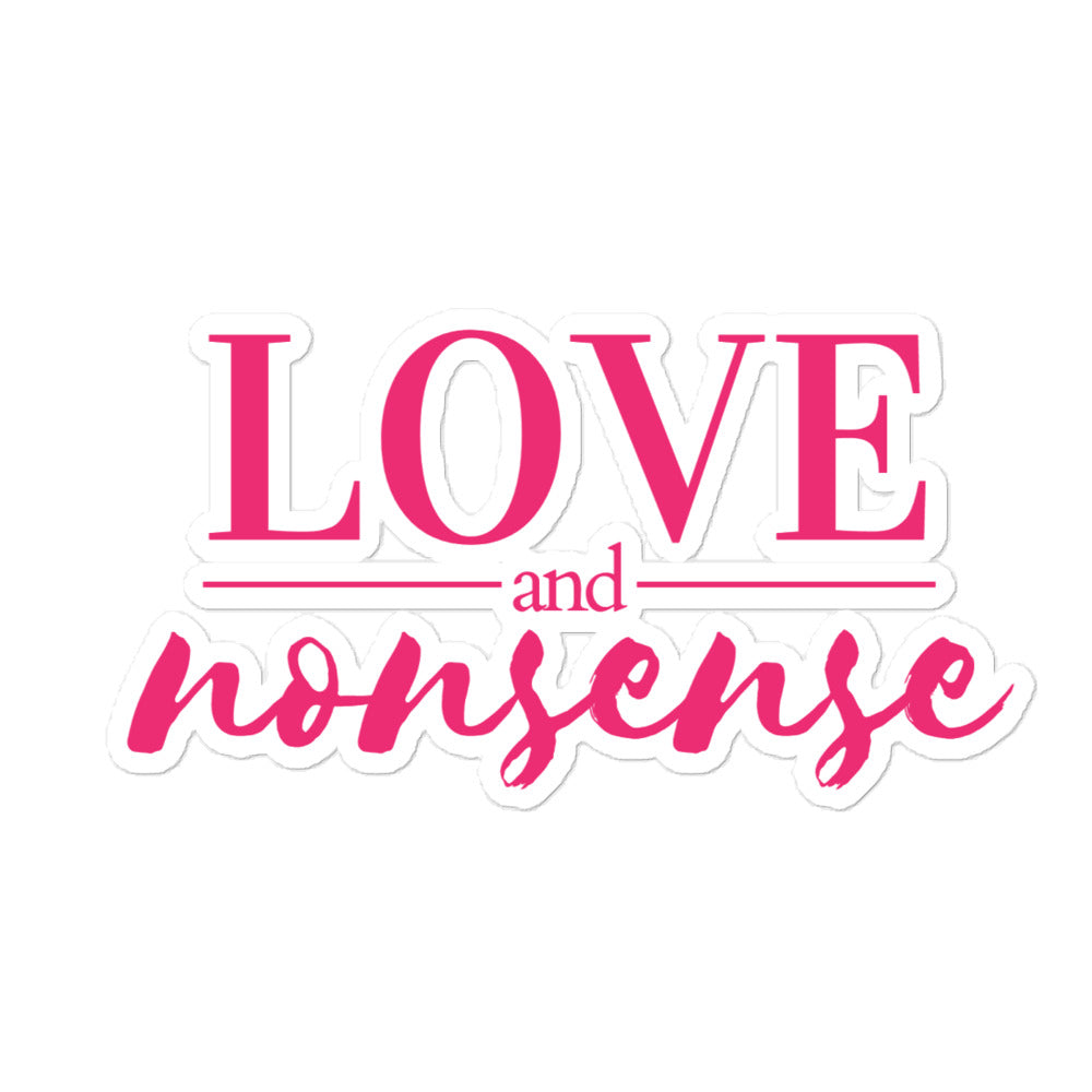 Love & Nonsense Pink Logo Sticker