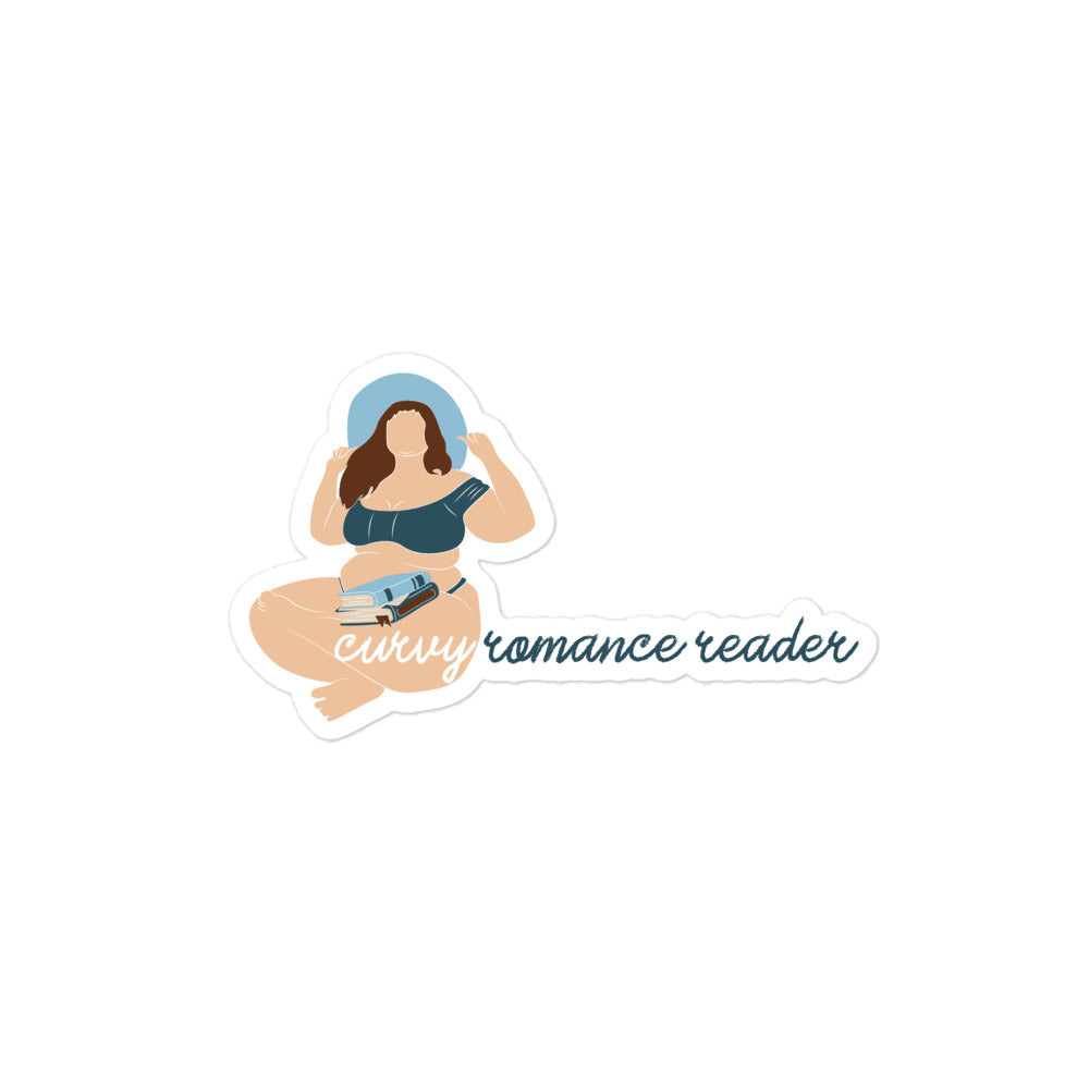 Curvy Romance Reader Sticker