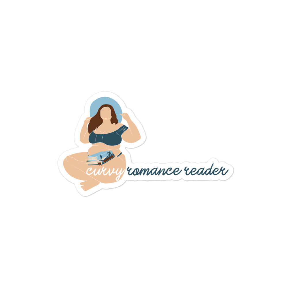 Curvy Romance Reader Sticker