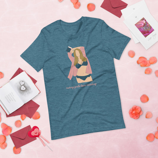 Curvy Girls Love Reading T-Shirt